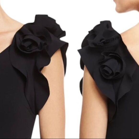 CHIARA BONI LA PETITE ROBE Chrysa One-Shoulder Floral Ruffle One-Piece Swimsuit - Picture 3 of 7